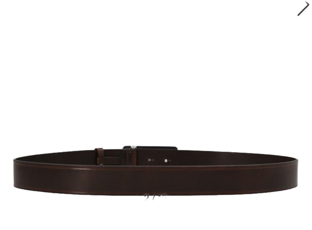 Dsquared2 40mm DSquared logo Red plaque leather belt 85cm  display picture 3