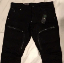 G-Star Raw Men's Air Defence Skinny Jeans Black $240 New