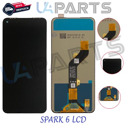 Für Tecno Spark 6 2020 6,8'' LCD Touchscreen Digitizer Display Baugruppe Schwarz