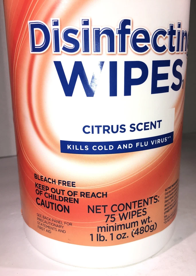 Wipes Wipes Wipes Disenfecting 1ea 75ct Citrus Scent-SHIPS SAME BUSINESS DAY - Image 4 of 4