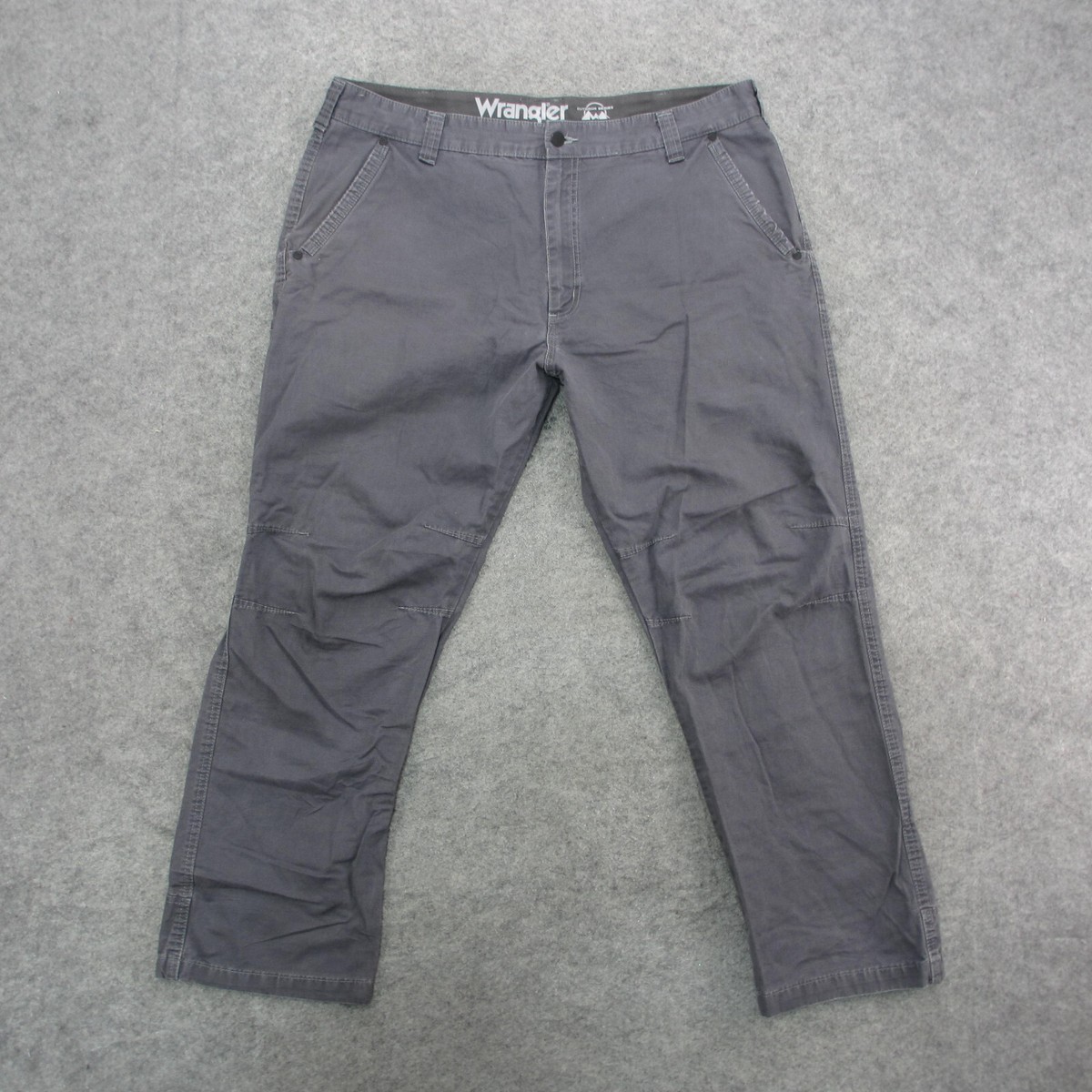 Wrangler Jeans Men's 40x30 Gray Dark Wash Ourdoor Series Straight