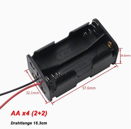 AA Battery Holder Housing Suitable for 1x 2x 3x 4x~8x with Cover/Welding Needle - Picture 10 of 13