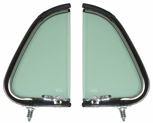 Details About 1952 Ford Pickup Vent Window Assemblies Ford Truck Stainless Clear Glass