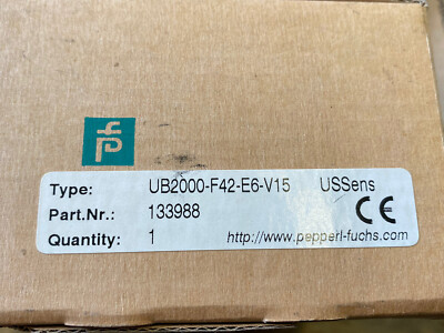 Pepperl+Fuchs Ultraschall-Sensor UB2000-F42-E6-V15 (Neu & OVP)
