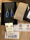 BURBERRY -  Chain Link Earrings In  Palladio Blue w Original Box And Dustbag — photo 2