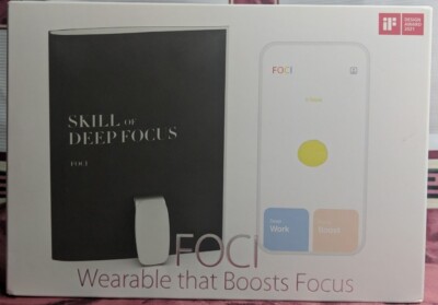 FOCI Wearable Focus Boosting Bluetooth Device Emotion Tracking New