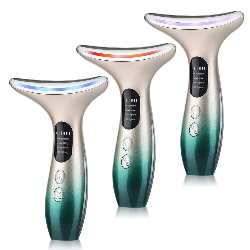 LED Microcurrent Facial Skin Tightening Lifting Device Face Neck Beauty ...
