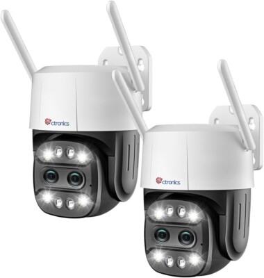 Ctronics 760c -P2 6X Hybrid-Zoom Überwachungskamera mit Dual-Objektiv, (C2)