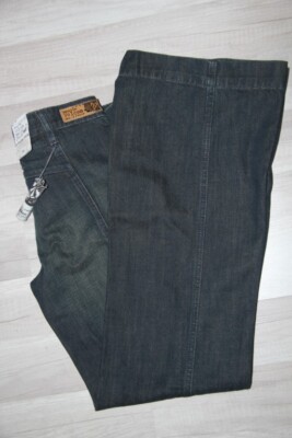 Original VOLCOM Farah Pant Flare Jeans Blau Stone Gr: 30 US - 40 FR Neu