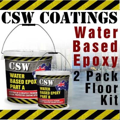 Water Based Epoxy Flooring Kit 10l 2 Pack Garage Floor Coating