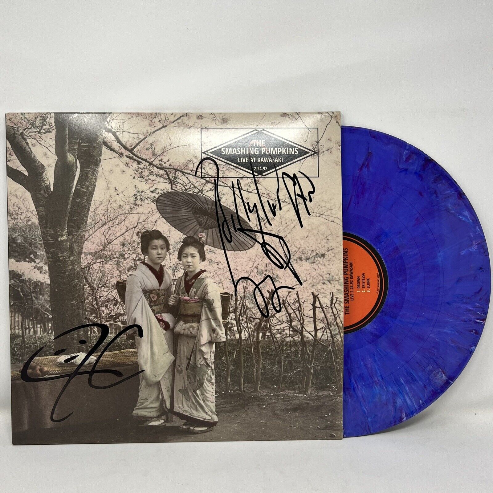 The Smashing Pumpkins Live At Kawasaki 2.24.92 2LP Signed By Billy & Jimmy