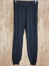 urban groove pull on jogger pants women small athletic tapered stretch black