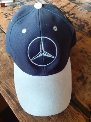 Mercedes Baseball Cap Baumwolle mit Schirmmütze aus echtem Leder hochwertig