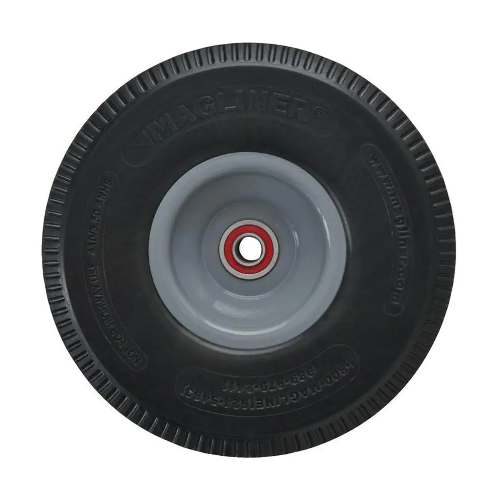 10 In. X 3-1/2 In. Hand Truck Wheel Microcellular Foam With Sealed Bearings