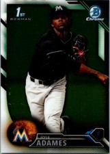 Jose Adames Marlins 2016 Bowman Chrome 1st Bowman Prospect #BCP220