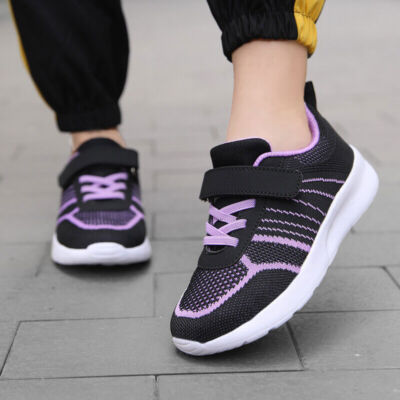 Kids Trainers Boys Tennis Shoes Girls Running Shoe Knit Athletic Walking Sneaker