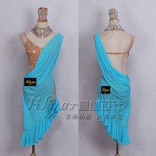 Latin Dance Competition Dress Performance Dress  Sexy Rhinestones Dance Dress