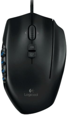 Logicool Logitech G600 MMO Gaming Mouse 20 Buttons USB Black Good