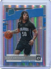 2020-21 Optic - COLE ANTHONY - SIlver Holo Prizm Rated Rookie #165 ORLANDO MAGIC