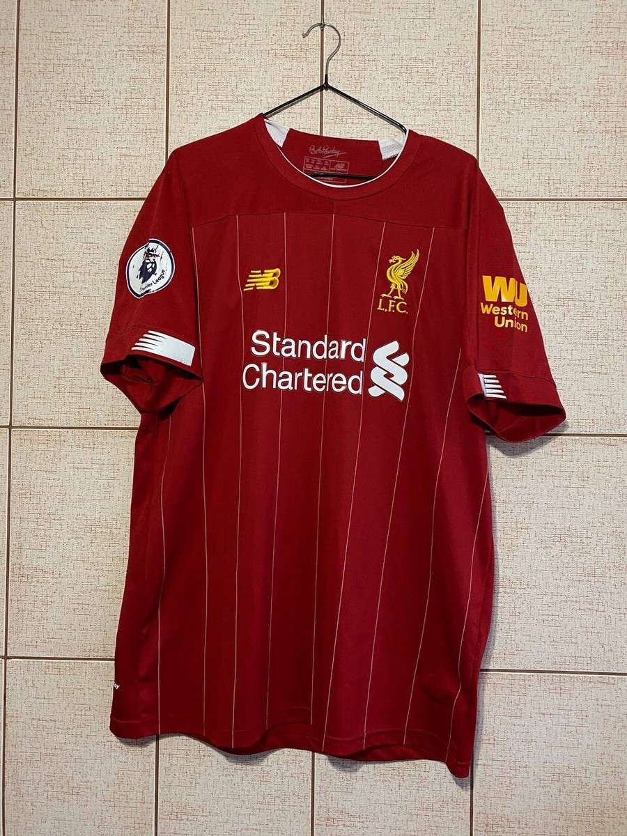 Liverpool FC New Balance シャツ (CL優勝記念シャツ) New Balance Liverpool Champions league patch Rare 19/20