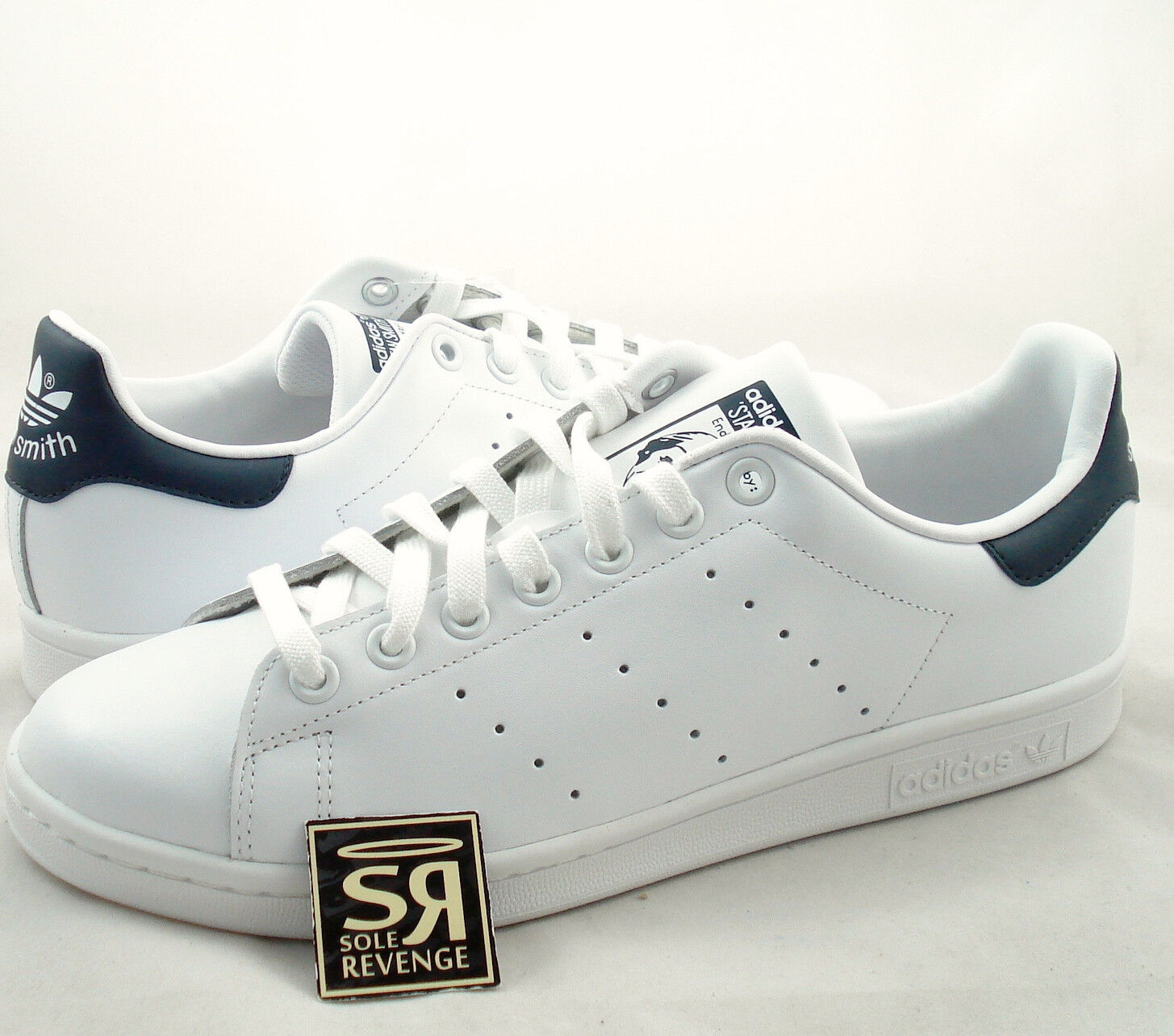 Bestrooi Plak opnieuw gevoeligheid Mens adidas Originals Stan Smith Shoes Running White/New Navy M20325 Shoes  | eBay