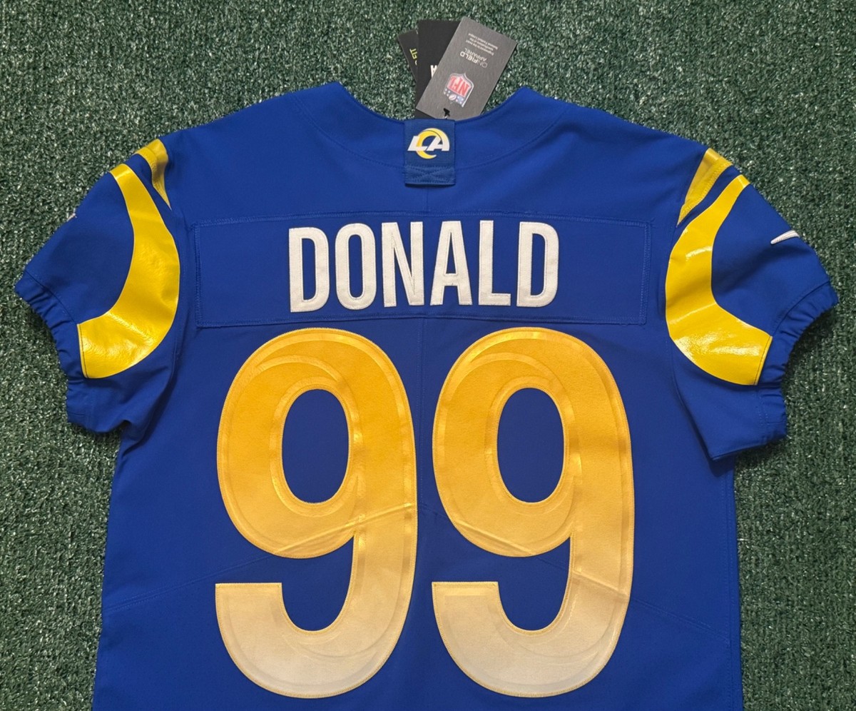 Aaron Donald Los Angeles Rams Blue Nike Vapor Elite Jersey Size 40