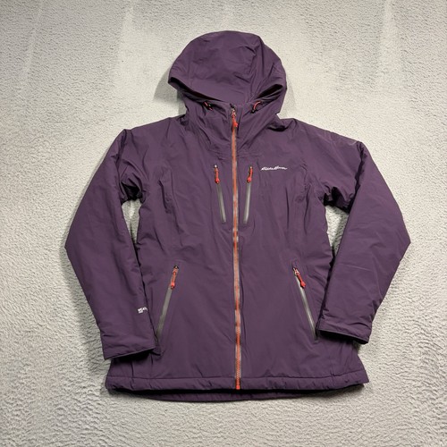 Eddie Bauer BC Igniter Jacket Women Small Purple WeatherEdge PRO Hooded Coat
