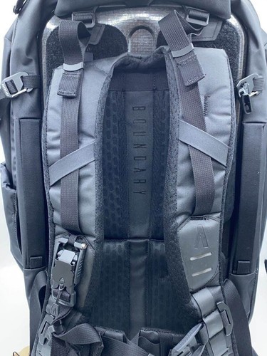 BOUNDARY SUPPLY Backpack Rucksack Nylon Black Solid Used - Picture 3 of 5