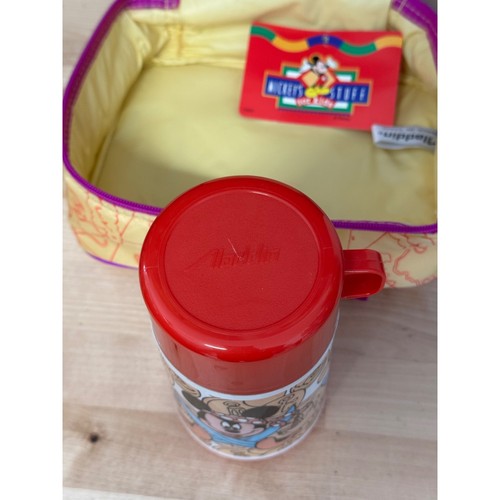 Vintage Aladdin Disney Mickey Mouse Treasure Isle Pirate Lunch Box with Bottle - Picture 8 of 11