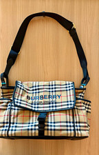 Burberry Plaid Shoulder Diaper Bag w/ Changing Pad
