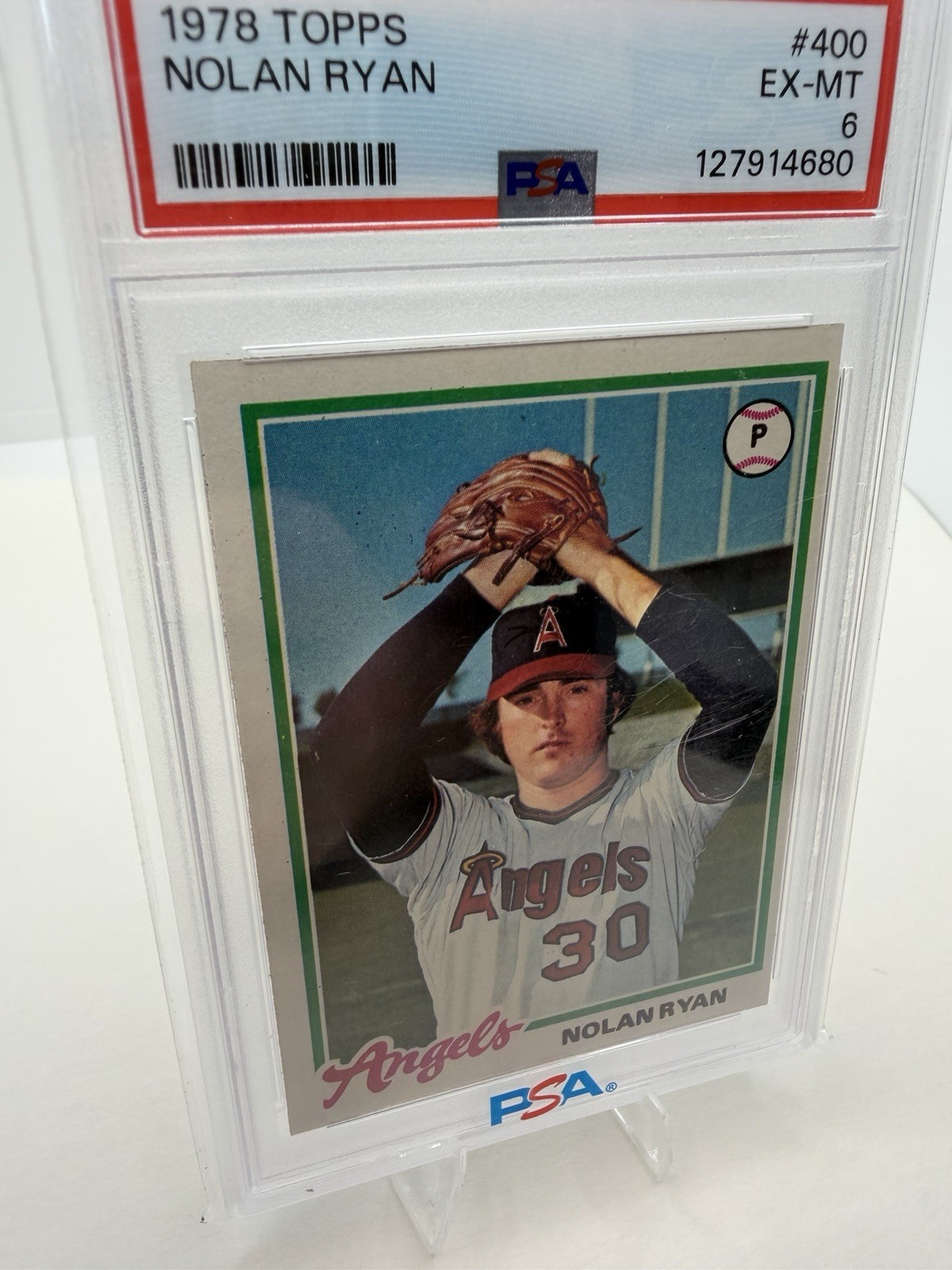 1978 Topps #400 Nolan Ryan - PSA 6 EX-MT view 3