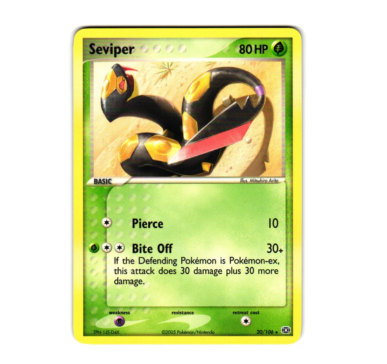 Pokemon Seviper 20/106 Emerald Regular NM