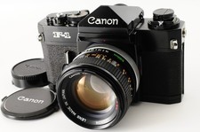 EXC 5 Canon F-1 35mm SLR Film Camera FD 50mm f1.4 SSC S.S.C Lens From JAPAN