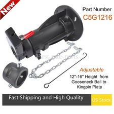 Adjustable Cushioned 5th Wheel To Gooseneck Adapter Height C5g 12-16