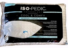 New Iso Pedic Technology Pillows ReversibleCool Side & Comfy Side 20"×28" Queen 