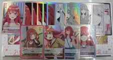 The Quintessential Quintuplets Card Game 15 Cards Foil Set for Ages 14 