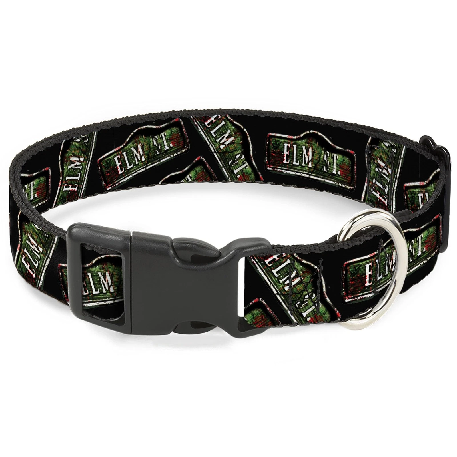 Warner Bros. Horror Movies Pet Collar, Dog Collar Plastic Buckle, Elm St Street