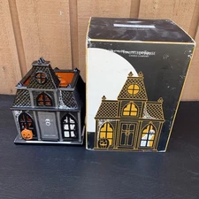 Slatkin & Co. Haunted House Candle Luminary Comes With box Halloween decoration