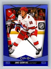 Jake Guentzel 2024-25 O-Pee-Chee BLUE BORDER #80 Hockey NHL Card Hurricanes