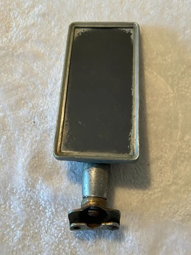 Antique 1920's 1930's clip on Side View Mirror 6 3/8" x 2 1/4"
