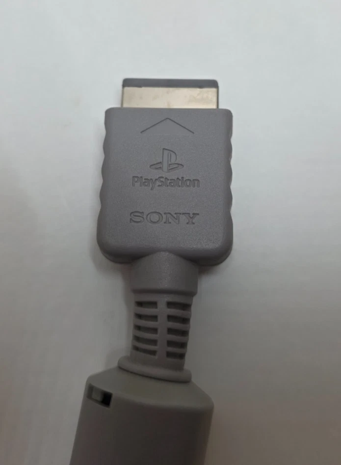 Cable original Sony PlayStation PS1 PS2 RGB SCART AV - SCPH-1052 - gris