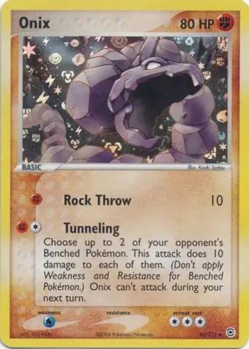 Onix - 42/112 - Pokemon Ex FireRed LeafGreen Reverse Holo NM