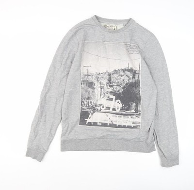 Red Herring Sweatshirt Herren Grau Grafik M