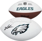 Jalen Carter Philadelphia Eagles Autographed Wilson White Panel Football
