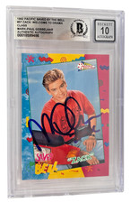 Mark-Paul Gosselaar Signed Saved by the Bell 1992 Pacific Card #57 Beckett 10