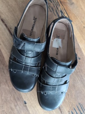 Romika Damen Schuhe, Leder, Schwarz, Größe 38