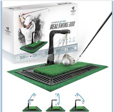 Real Swing 300 Golf Hitting Trainer Practice Mat Groover Training Aid Adjustable