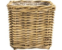 Pflanzkorb Leah Bali Naturfaser 45 X 45 X 43 Cm Grau Braun Inkl. Pflanzfolie