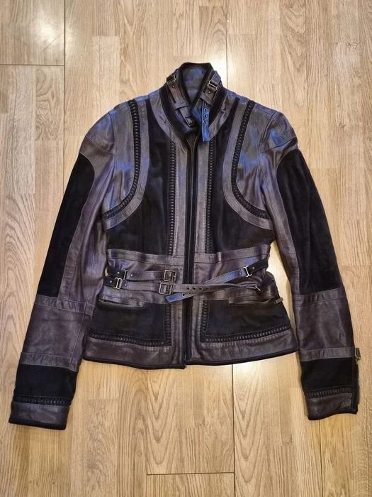 【美品】roberto cavalli ブラックレザージャケット 40 送料込み roberto cavalli leather jacket products for sale | eBay