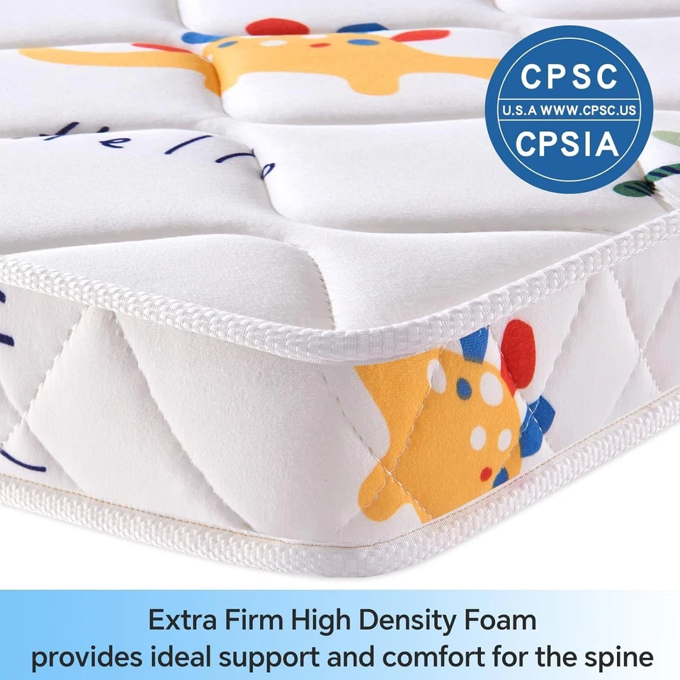 Colchón de cuna firme soporte cómodo espuma de alta densidad de primera calidad Foto 3 de 4